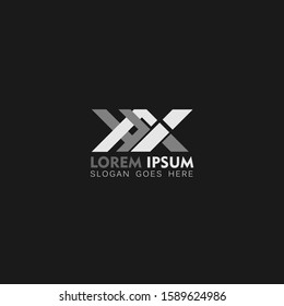 simple modern logo isolated in dark color background