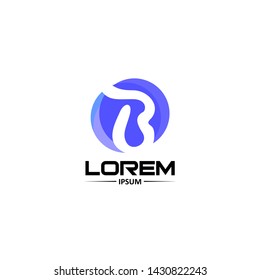 Simple Modern Logo Letter B Ilustration