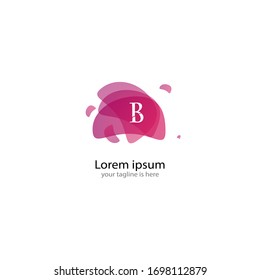 the simple modern logo of letter B with white background