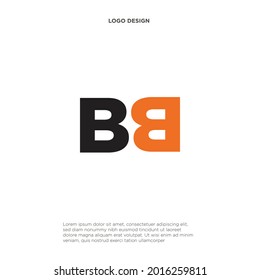 el sencillo y moderno logotipo de la letra B con fondo blanco