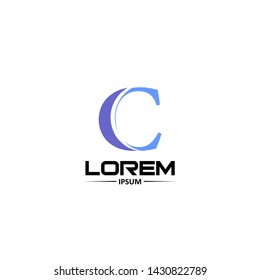 Simple Modern Logo Letter C Ilustration