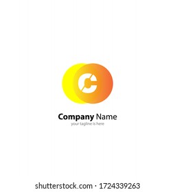 the simple modern logo of letter C 