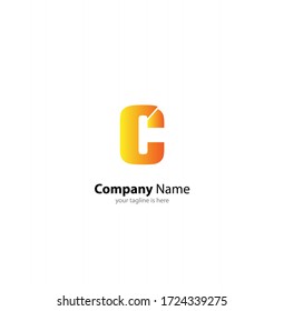 the simple modern logo of letter C 