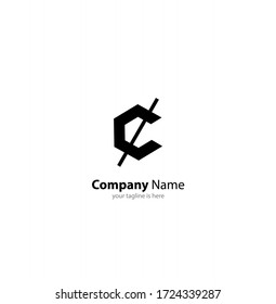 el sencillo y moderno logotipo de la letra C 
