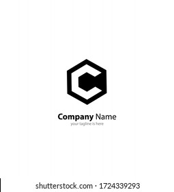 the simple modern logo of letter C 