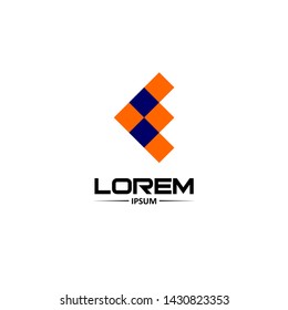 Simple Modern Logo Letter E Ilustration