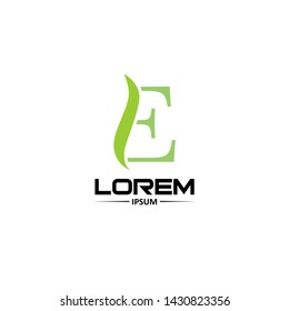 Simple Modern Logo Letter E Ilustration
