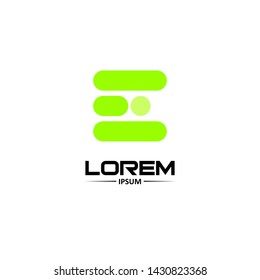 Simple Modern Logo Letter E Ilustration