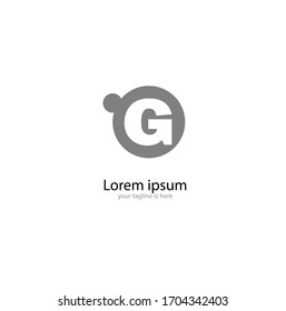 a simple modern logo of letter g