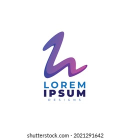 Simple Modern Logo Letter H Ilustration. H logo icon design template elements