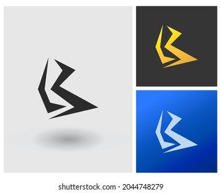 Simple modern logo letter initial LB shape.