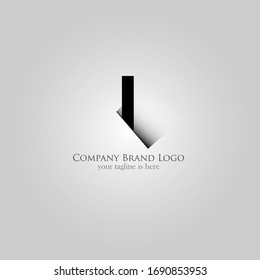 the simple modern logo of letter l