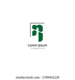 the simple modern logo of letter N