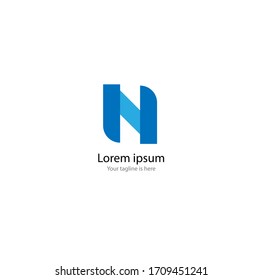 the simple modern logo of letter N