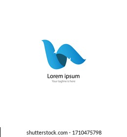 the simple modern logo of letter N