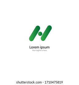 el sencillo logotipo moderno de la letra N