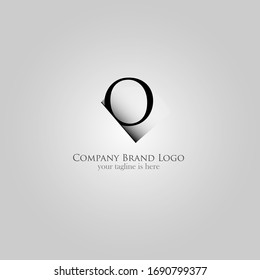 el sencillo logotipo moderno de la letra o