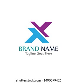 Simple and modern logo of letter X for business vector design