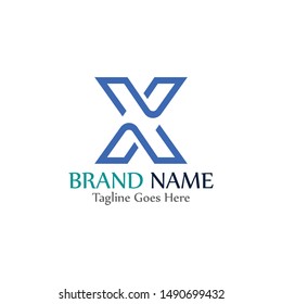 Simple Modern Logo Letter X Business Stock Vector (Royalty Free ...