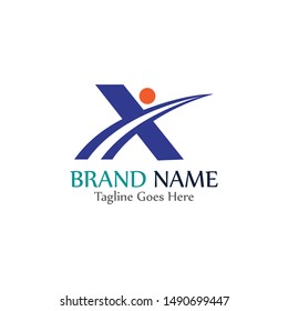 Simple and modern logo of letter X for business vector design