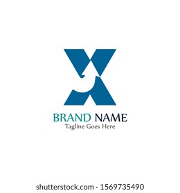 Simple and modern logo of letter X for business vector design