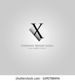 the simple modern logo of letter x