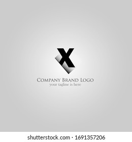  the simple modern logo of letter x