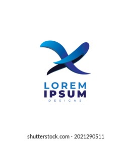 Simple Modern Logo Letter X Ilustration. X logo icon design template elements