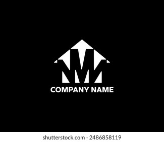 Simple and modern logo for the letters N, M and N which are formed from arrows pointing upwards. Very suitable for all types of companies, especially digital companies.