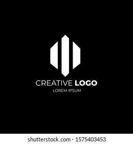 Simple and modern logo with monogram style. Best choice to start new business , personal logo , emblem and rebranding. Vector Illustration EPS 10