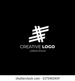 Simple and modern logo with monogram style. Best choice to start new business , personal logo , emblem and rebranding. Vector Illustration EPS 10