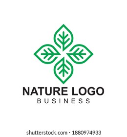 simple and modern logo for the nature business.