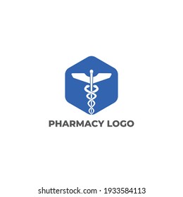 simple and modern logo for pharmacy clinic