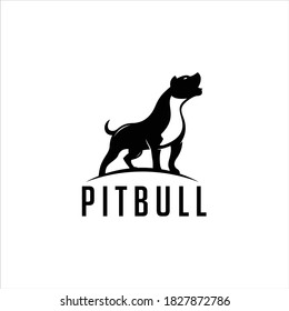 simple and modern logo pitbull vector template