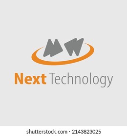 A simple and modern logo with a professional design is good for a brand or company icon