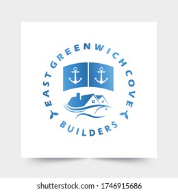 una decoración sencilla con un logotipo moderno