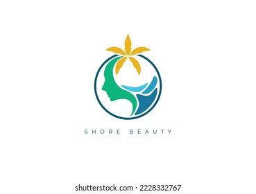 Simple and Modern Logo, Shore Beauty logo nice for Salon, Massage Treatment or any Beauty Business Company. Vector file for any resolution without losing its quality.