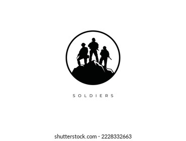 Simple and Modern Logo, Soldiers logo nice for General Company. Vector file for any resolution without losing its quality.