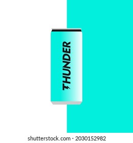 Simple and modern logo template for energy drink.
