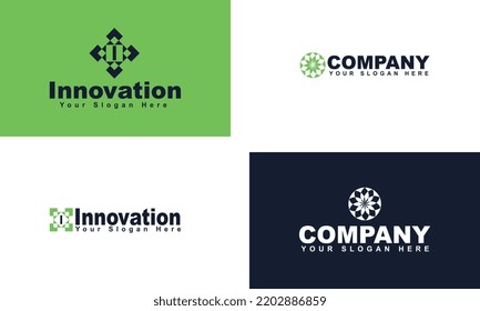diseño de i con logotipo vintage moderno simple 