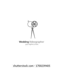 ein einfaches, modernes Logo für Hochzeitsvideos