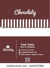 Simple modern logotype business card