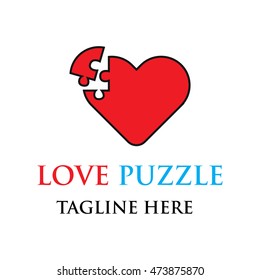 Simple modern Love logo concept design template