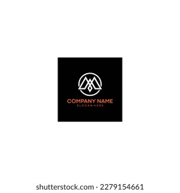 simple and modern M letter logo design