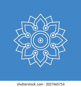 eine einfache, moderne mandalische Vektorgrafik