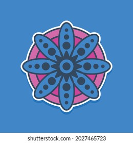 a simple modern mandala illustration vector images