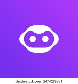 Simple and Modern Mascot Robot Head Logo
