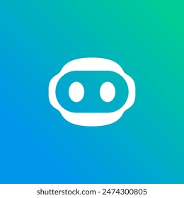 Simple and Modern Mascot Robot Head Logo