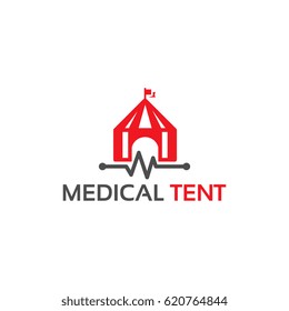 simple and modern Medical Tent Logo template designs