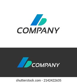 simple modern minimal letter b logo design vector